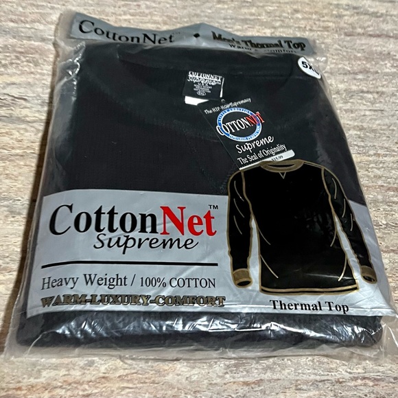 New CottonNet long sleeve plus size thermal top - Picture 1 of 12